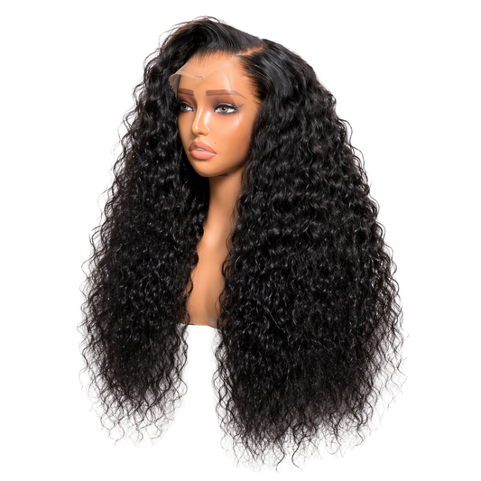 13x4 SDD Water Wave Frontal Wig – Natural Colour