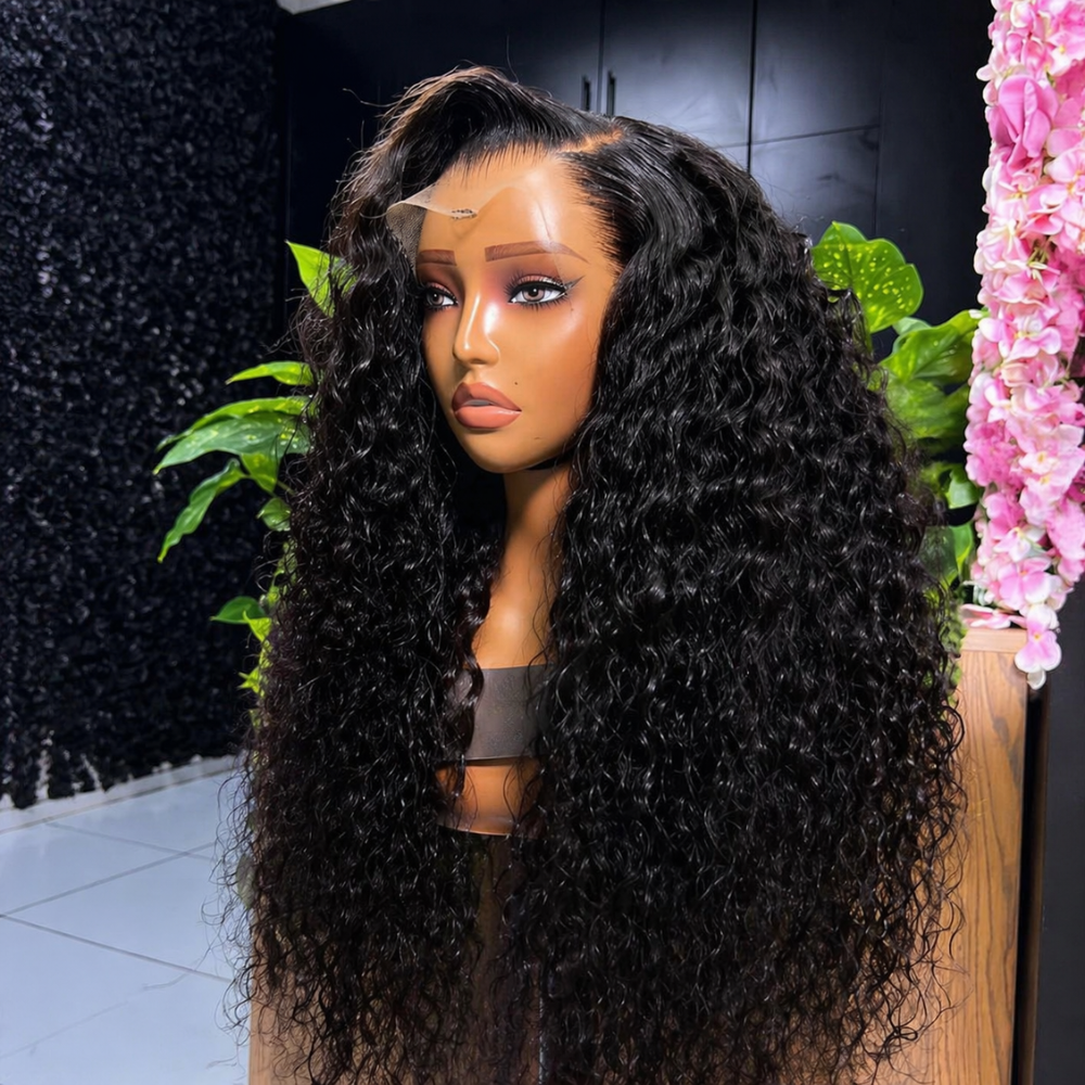 13x4 SDD Water Wave Frontal Wig – Natural Colour