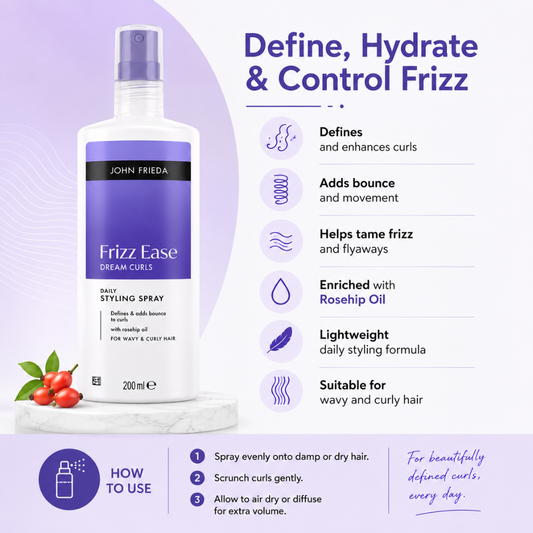 John Frieda Frizz Ease Dream Curls Daily Styling Spray (200ml)