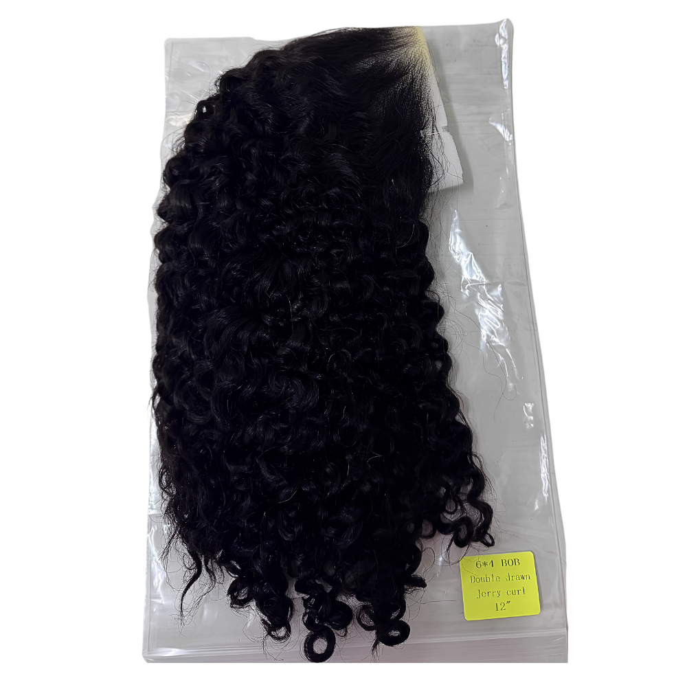 Natural SDD Jerry Curl Lace Front Wig (08 - 14 Inches)