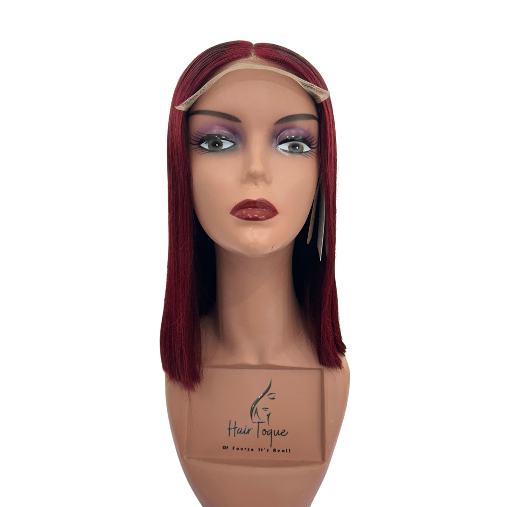 100% Human Hair Burgundy Malaysian Wig(08 Inches - 30 Inches)