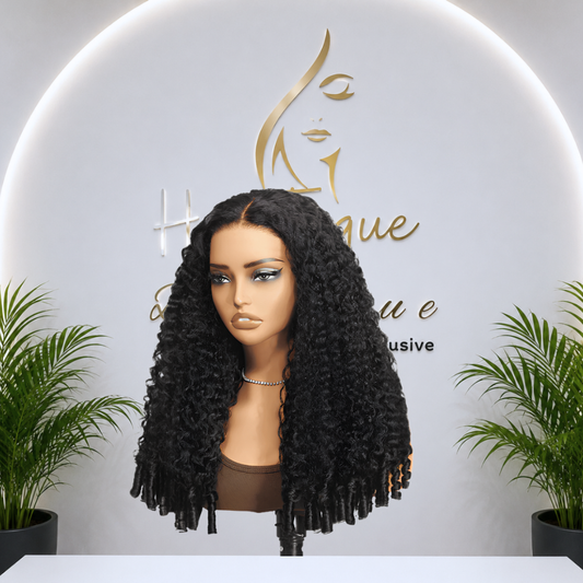13x6 DD Natural Peruvian Curls Transparent Lace Wig - 22 Inch