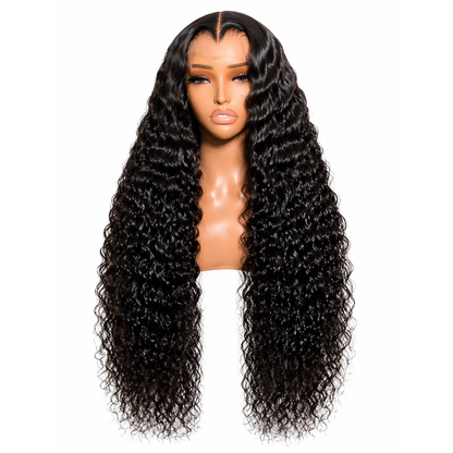 13x4 SDD Water Wave Frontal Wig – Natural Colour