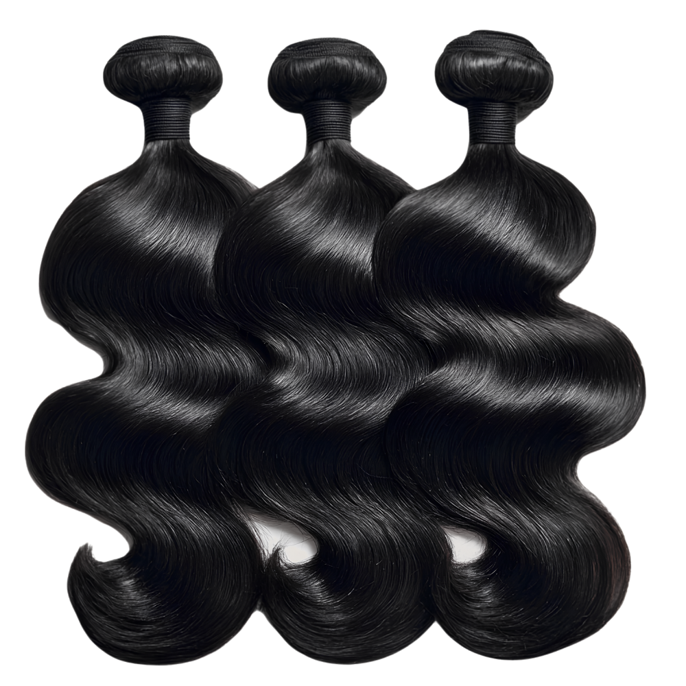 3-Pack Brazilian Body Wave Raw Human Hair Bundles (10 - 30 Inches)