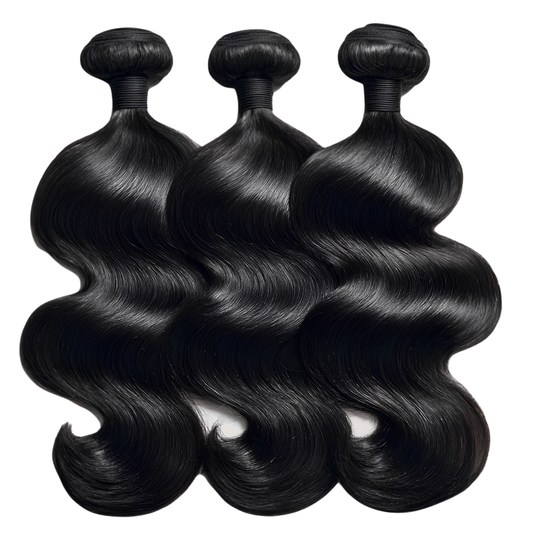3-Pack Brazilian Body Wave Raw Human Hair Bundles (10 - 30 Inches)