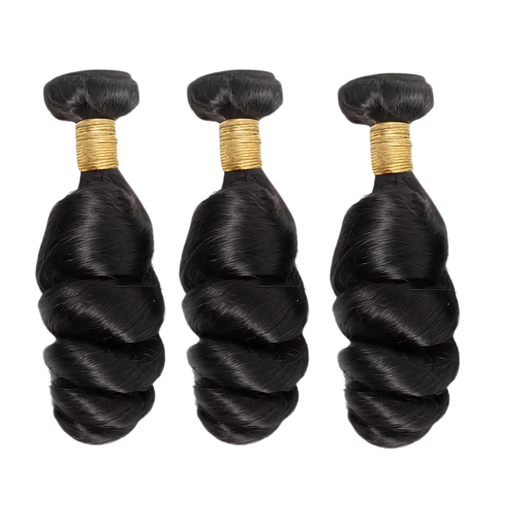 3 Bundle Brazilian Loose Wave Human Hair - 3 Pack