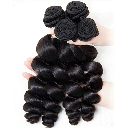 3 Bundle Brazilian Loose Wave Human Hair - 3 Pack