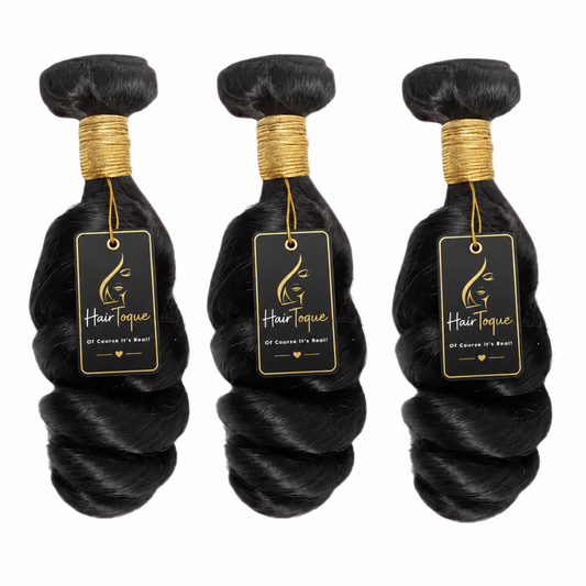 3 Bundle Brazilian Loose Wave Human Hair - 3 Pack