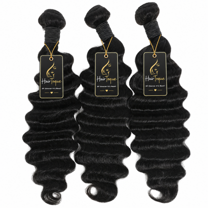 Black Loose Deep Wave Brazilian Human Hair – 3 Bundles (10 - 30 Inches)