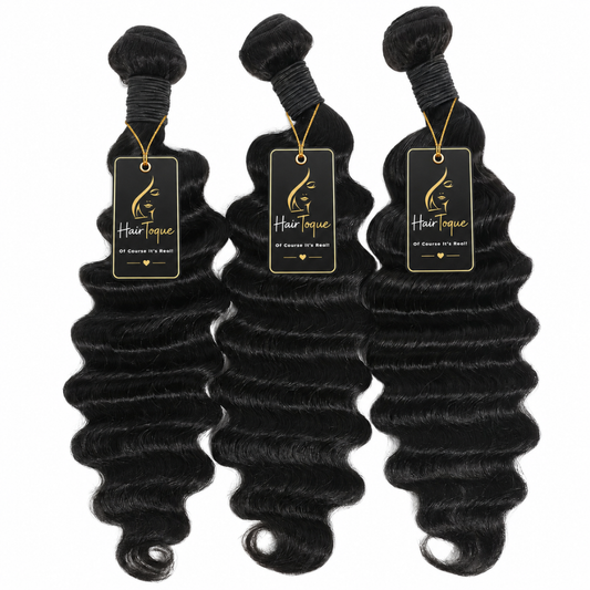 Black Loose Deep Wave Brazilian Human Hair – 3 Bundles (10 - 30 Inches)