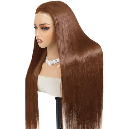 Chocolate Brown Straight Human Hair Bundle(08 - 30 Inches)