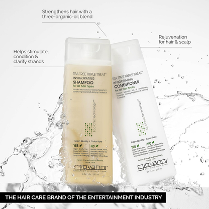 Giovanni Tea Tree Triple Treat Shampoo & Conditioner Set (250ml Each)
