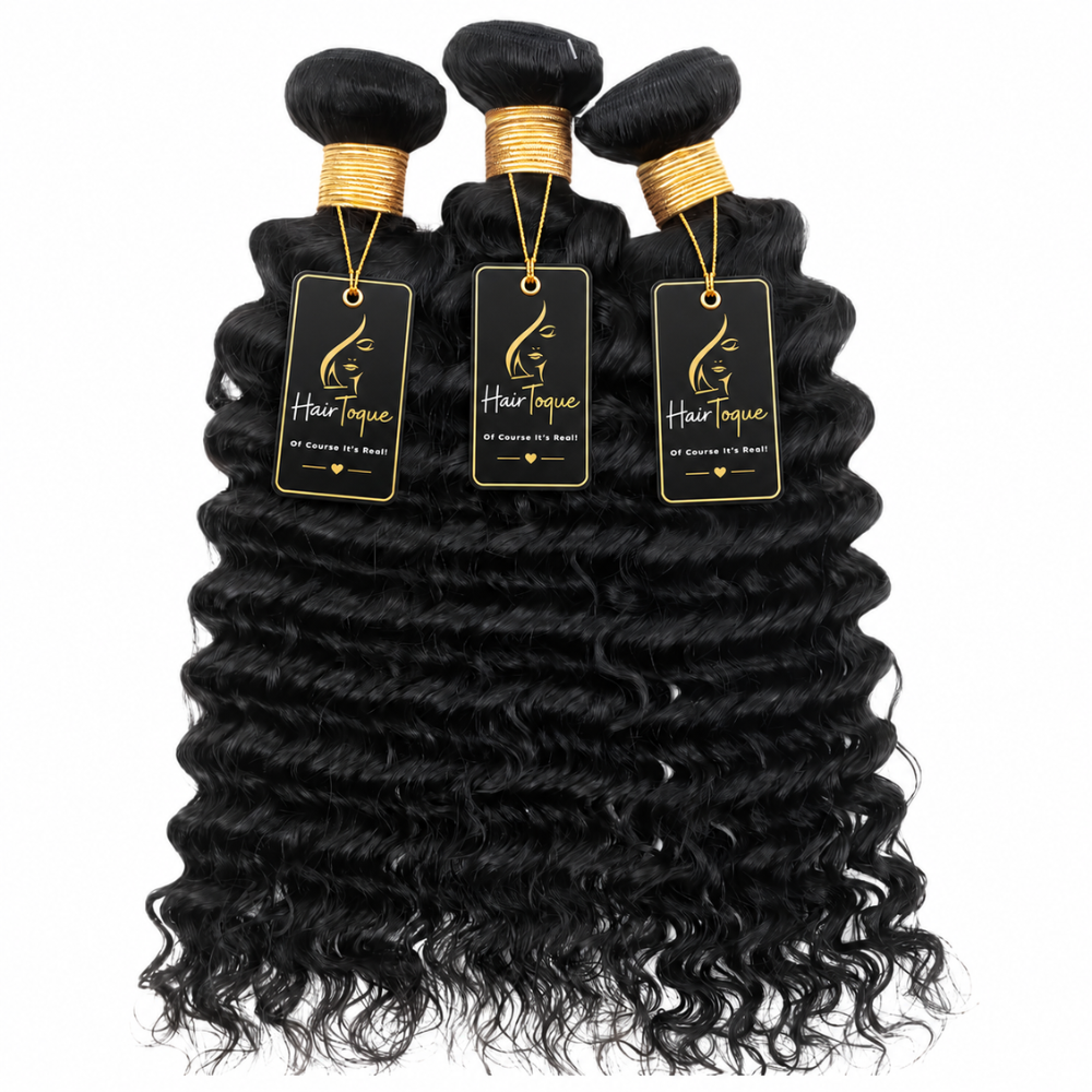 Jerry Curl Black Human Hair Bundles – 3 Bundles (10 - 30 Inches)
