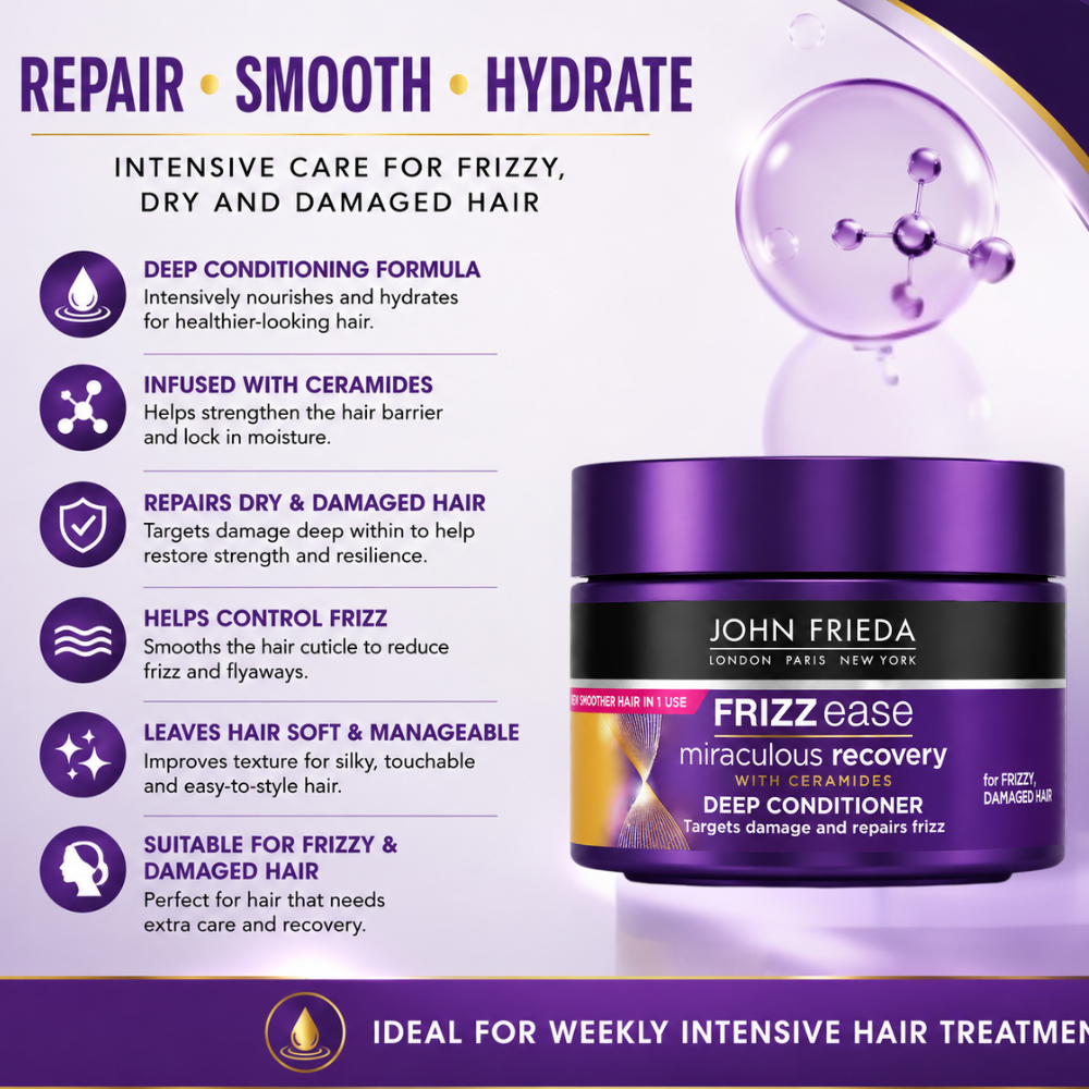 John Frieda Frizz Ease Miraculous Recovery Deep Conditioner with Ceramides