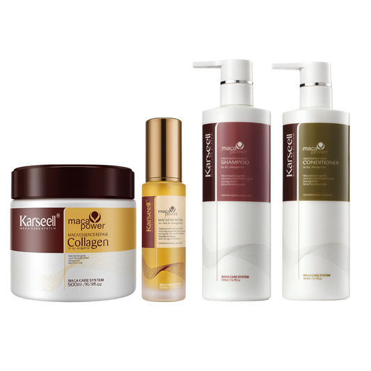 Karseell Maca Essence Complete Hair Care Collection – Shampoo, Conditioner, Collagen Hair Mask & Hair Oil