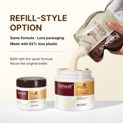 Karseell Maca Power Hair Care Set - Shampoo + Conditioner + Collagen Hair Treatment