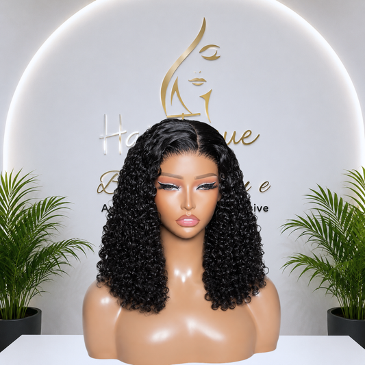 Natural SDD Water Wave Lace Front Wig (08 - 14 Inches)