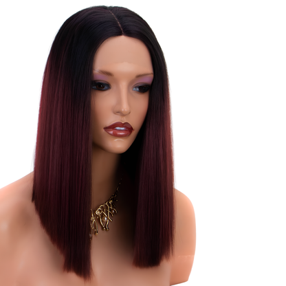 Ombre Burgundy Straight Human Hair Bundle(08 - 30 Inches)