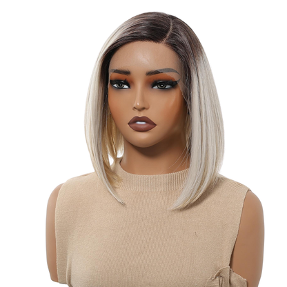 Ombre Grey Vietnamese Donor Wig(08 - 30 Inches)