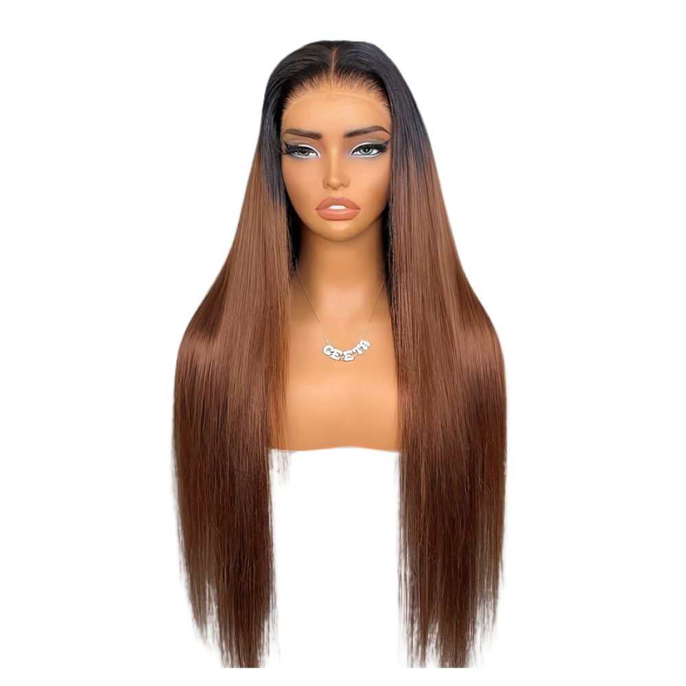 Ombre Brown Straight Human Hair Bundle