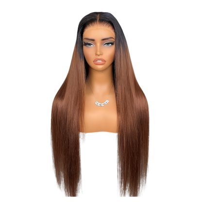 Ombre Brown Straight Human Hair Bundle