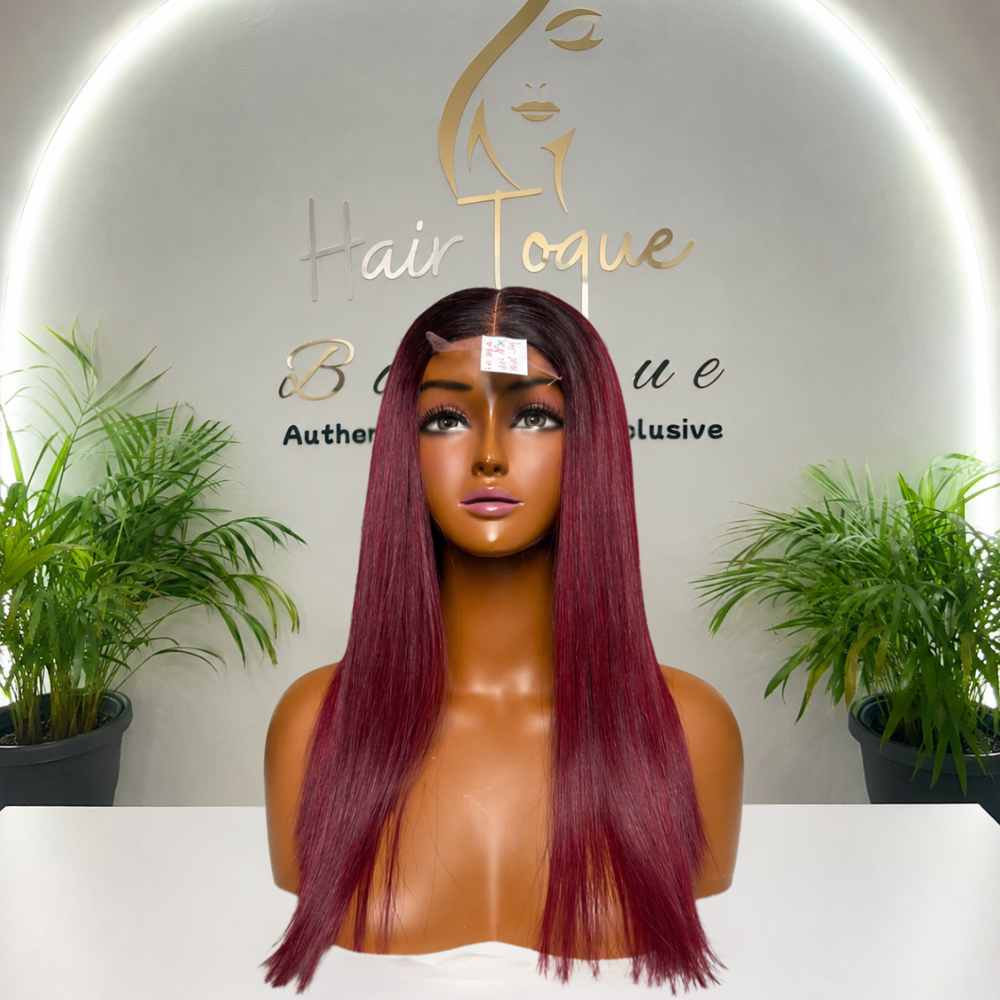 Ombre Burgundy Vietnamese Donor Wig(08 - 30 Inches)