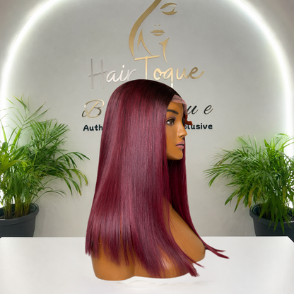 Ombre Burgundy Vietnamese Donor Wig(08 - 30 Inches)
