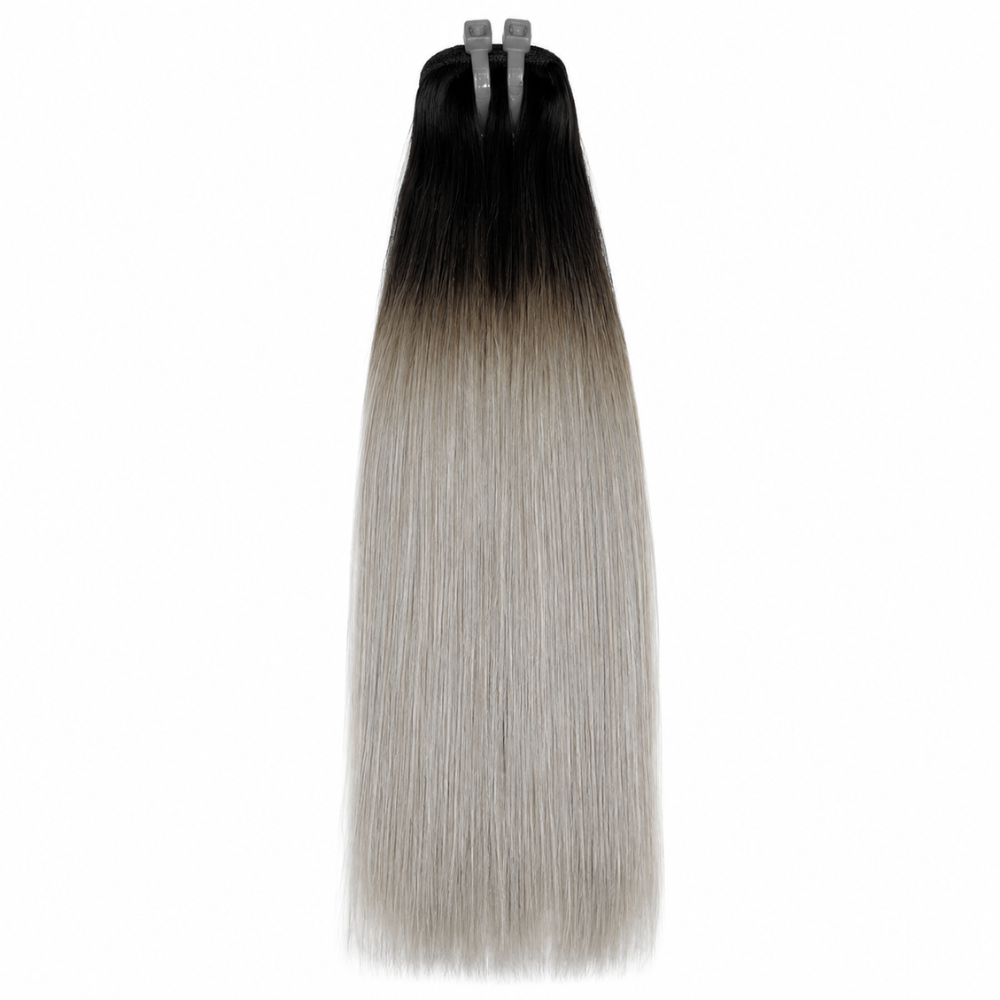 Ombre Grey Straight Human Hair Bundle(08 - 30 Inches)