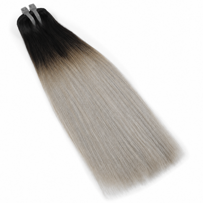 Ombre Grey Straight Human Hair Bundle(08 - 30 Inches)