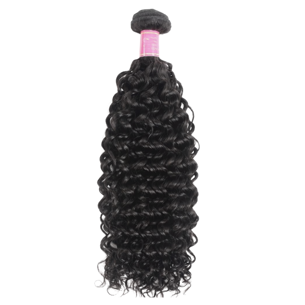 Peruvian Jerry Curly Human Hair Bundles - 3 Pack (10 - 30 Inches)