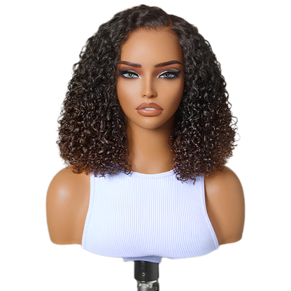 Ombre Brown Raw Burmese Curly Wig – Premium Collection(12 - 22 Inches)
