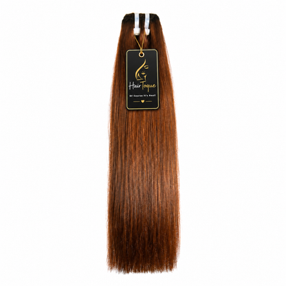 Chocolate Brown Straight Human Hair Bundle(08 - 30 Inches)