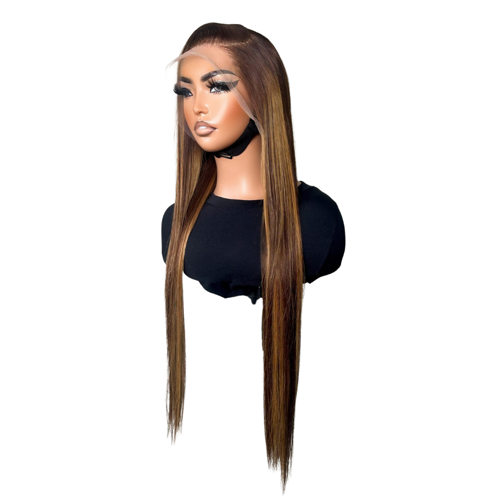 Straight Peruvian 13x4 Frontal Wig – 100% Human Hair