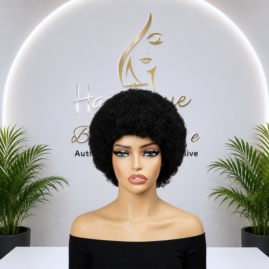 8-Inch Natural Afro Wig