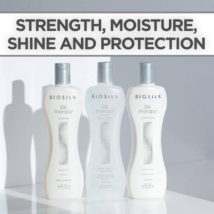 BioSilk Silk Therapy Hair Care Set – Shampoo, Conditioner & Original Silk Therapy Treatment