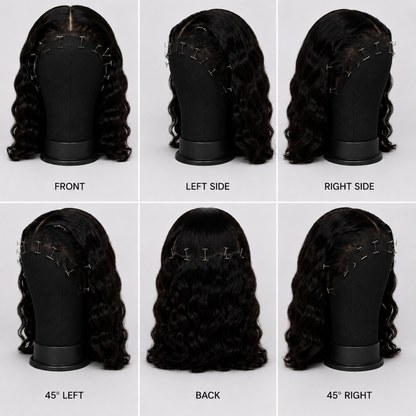 Premium Canvas Wig Display Mannequin Head with T-Pins