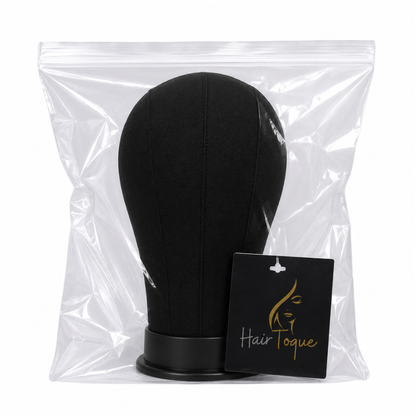 Premium Canvas Wig Display Mannequin Head with T-Pins