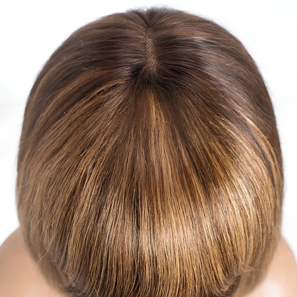 Blonde Brown Piano Fringe Bob Wig (08 - 12 Inches)