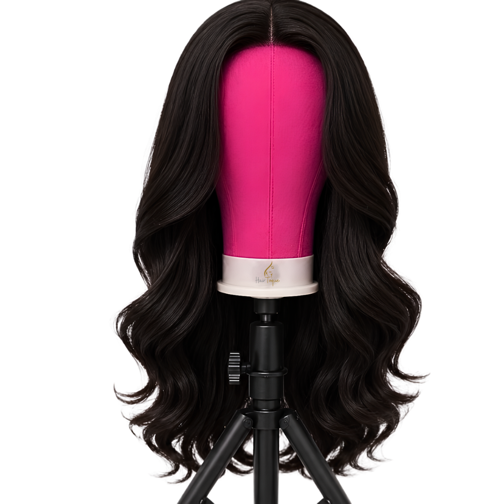 Premium Canvas Wig Display Mannequin Head with T-Pins