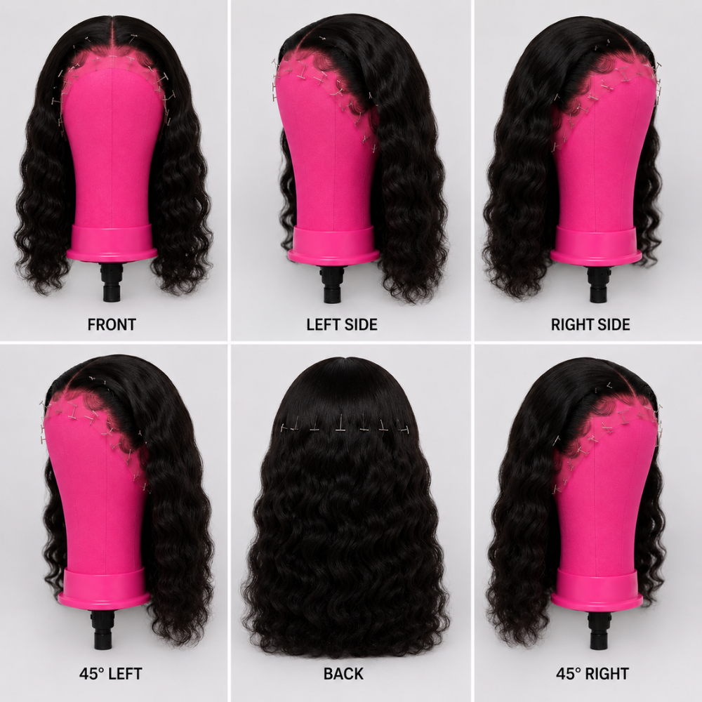 Premium Canvas Wig Display Mannequin Head with T-Pins