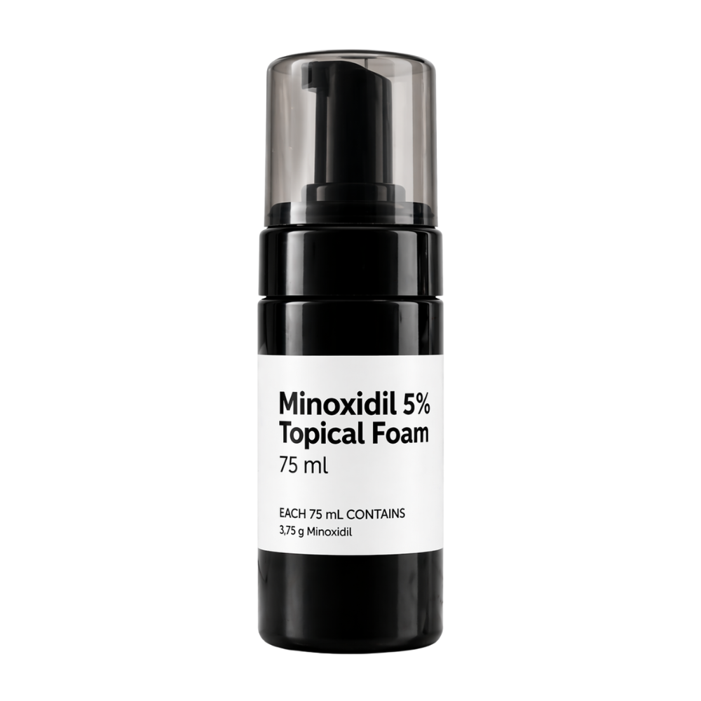 Minoxidil 5% Topical Foam – 75ml Hair Regrowth Treatment