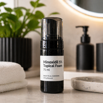 Minoxidil 5% Topical Foam – 75ml Hair Regrowth Treatment