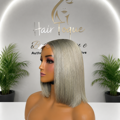 Ombre Grey Vietnamese Donor Wig(08 - 30 Inches)