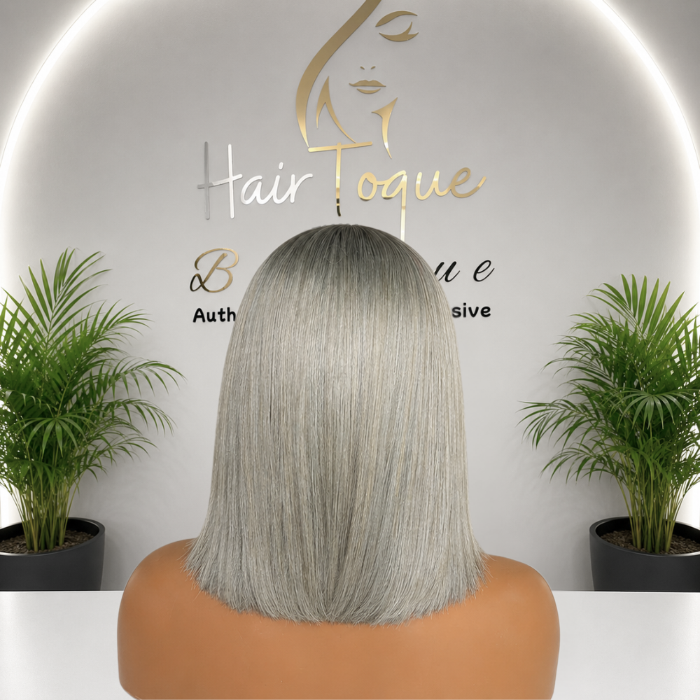 Ombre Grey Vietnamese Donor Wig(08 - 30 Inches)