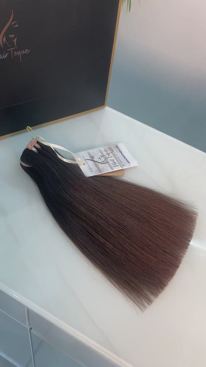 Ombre Brown Straight Human Hair Bundle(08 Inches - 30 Inches)