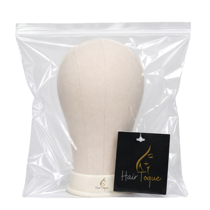 Premium Canvas Wig Display Mannequin Head with T-Pins