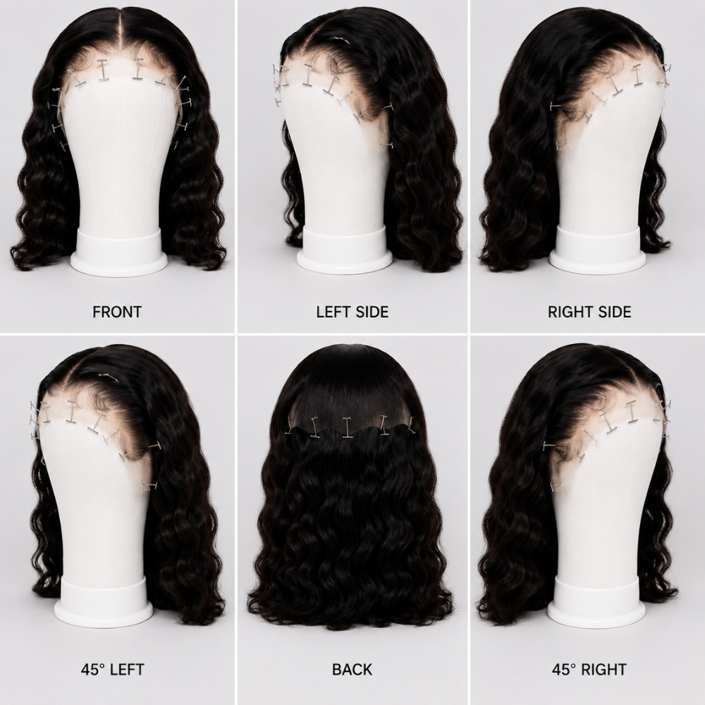 Premium Canvas Wig Display Mannequin Head with T-Pins